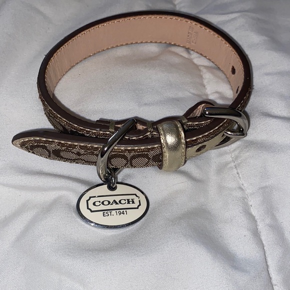 Coach Dog Coach Dog Collar For Small Dogs Or Even A Cat Poshmark